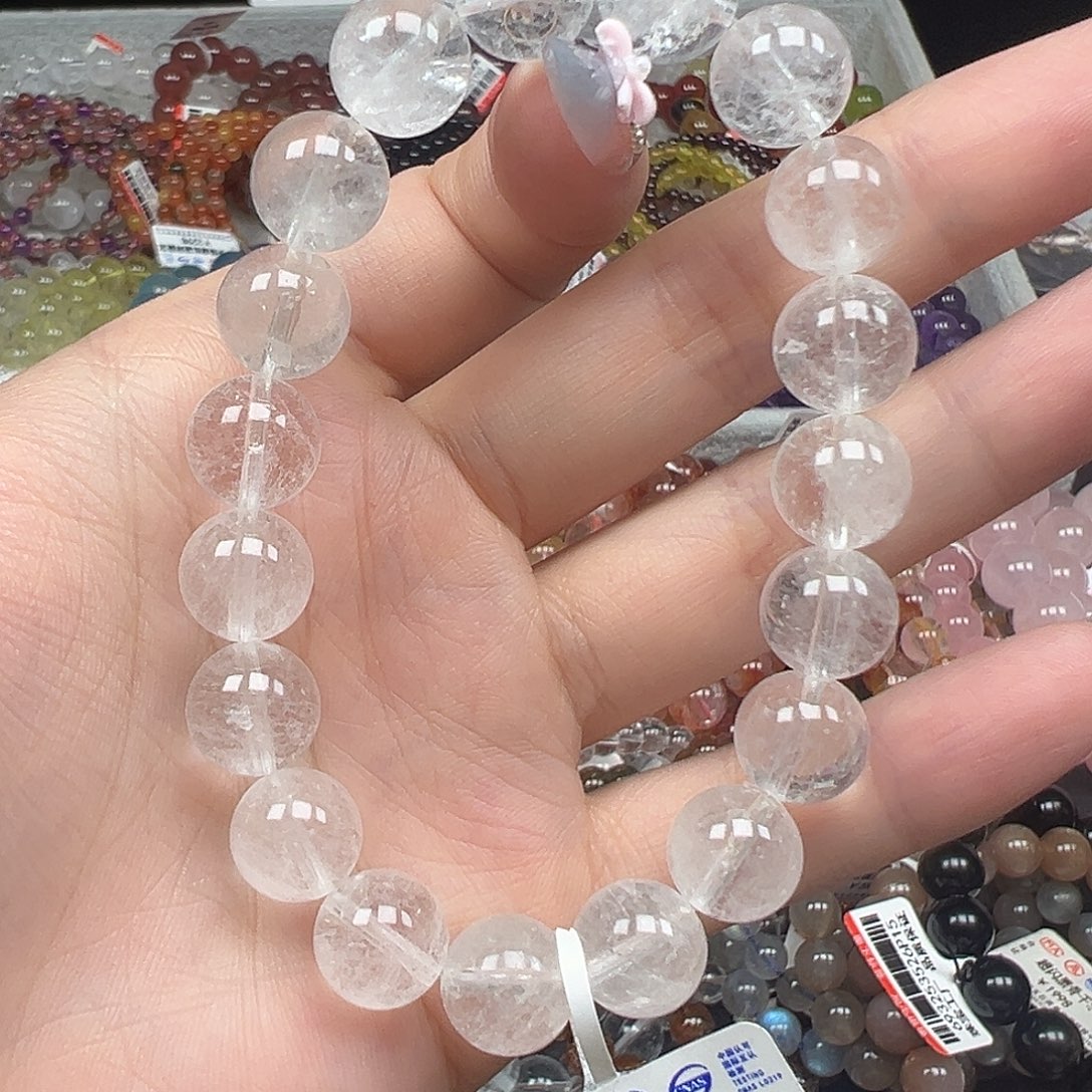 水晶未镶嵌手链卡10喜马拉雅白啊塞27