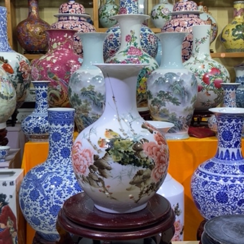 景德镇陶瓷花瓶摆件