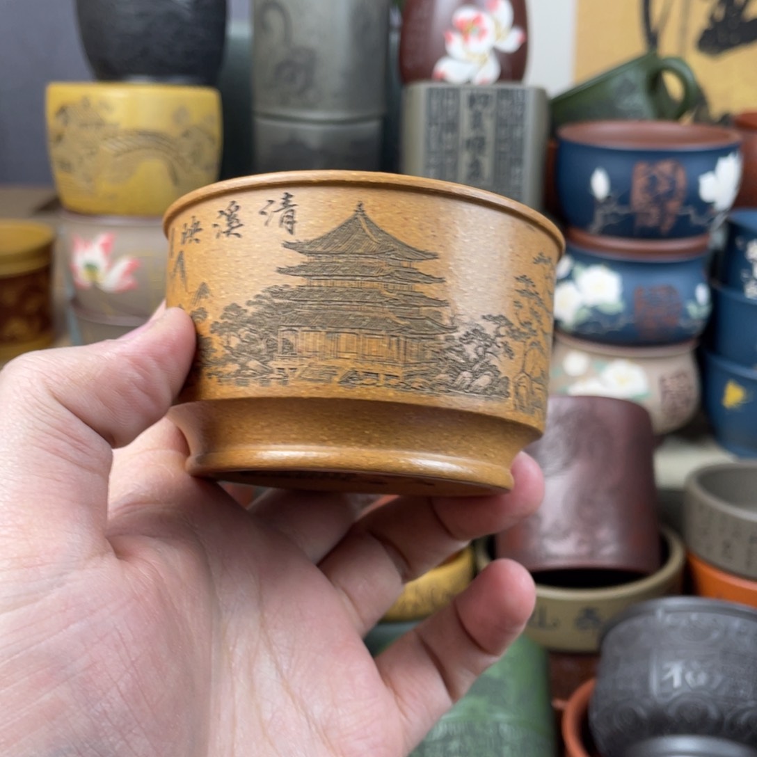 紫砂茶杯紫砂茶杯