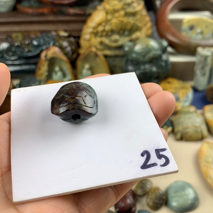 岫岩河磨玉（透闪石质玉）挂件有瑕未镶嵌天****6