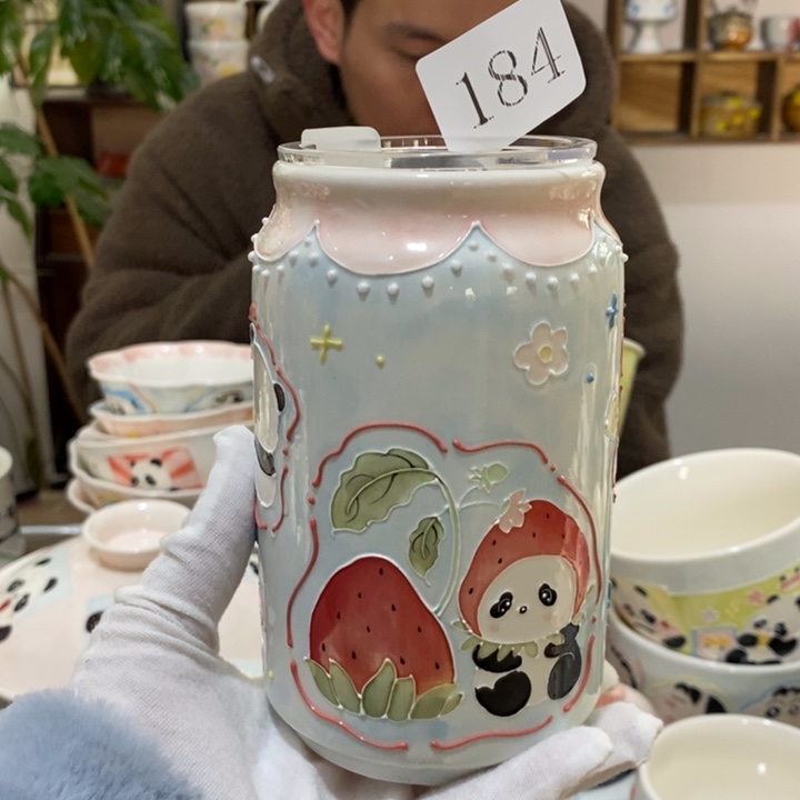 杯星****景德镇釉下彩手绘