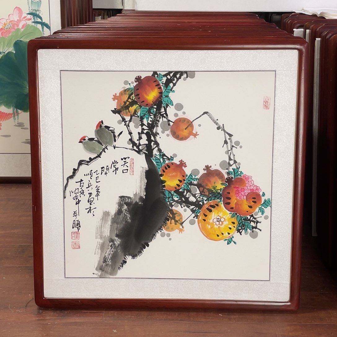 国画带框尺寸63*63厘米