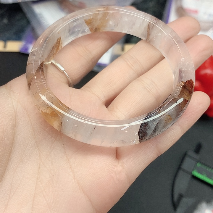 黄晶手镯未镶嵌190（5556事实上）