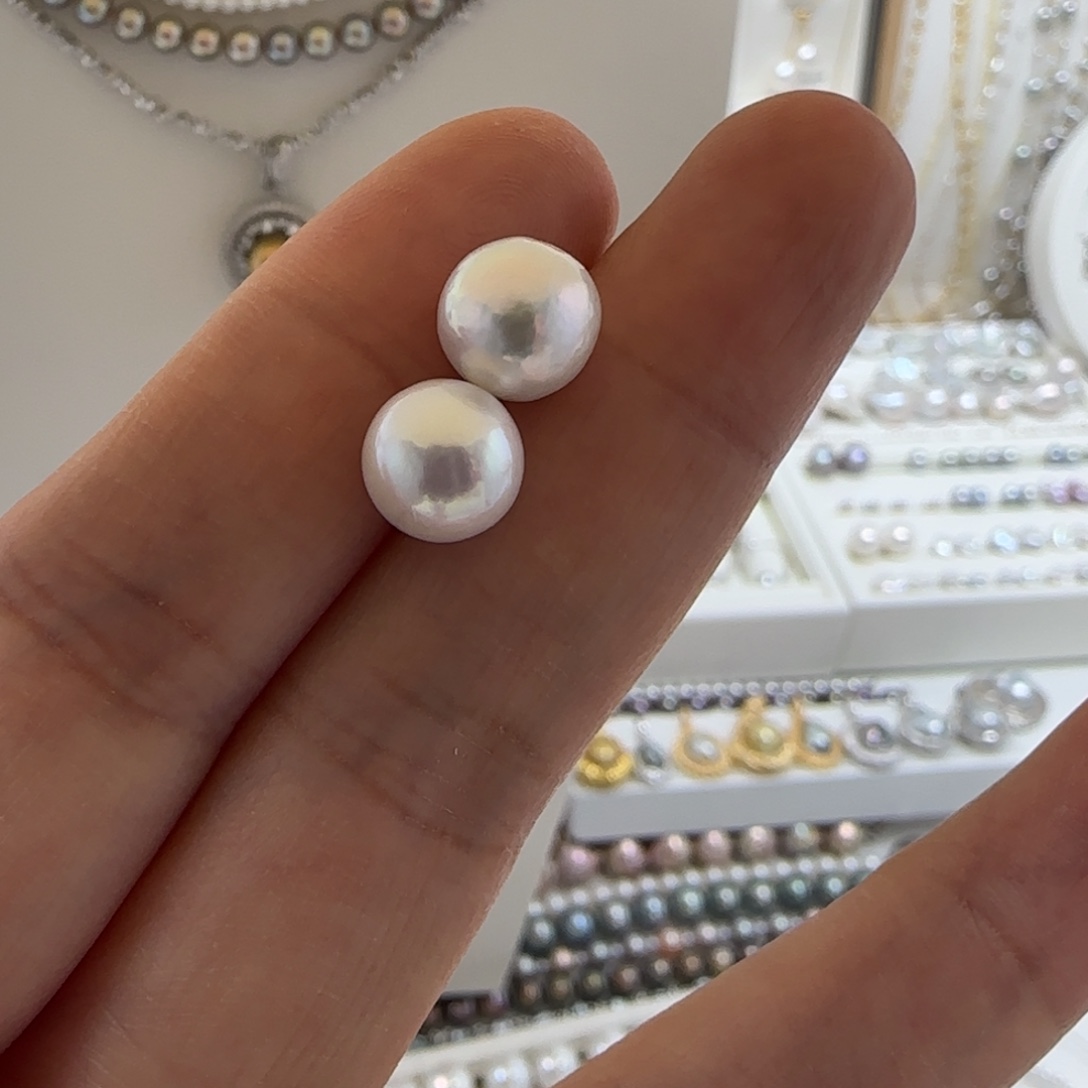 耳饰淡水珍珠银S925镶嵌