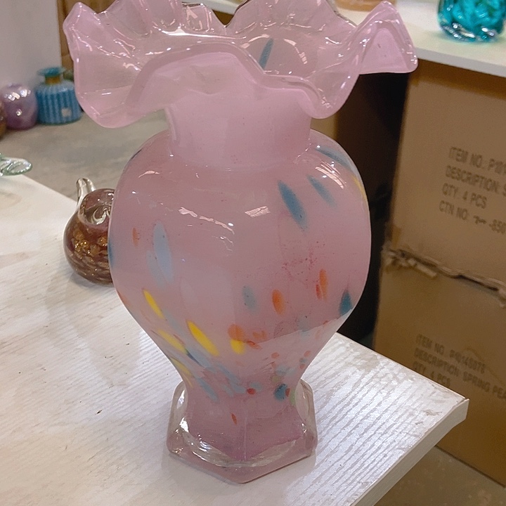 琉璃琉璃花瓶高24口7