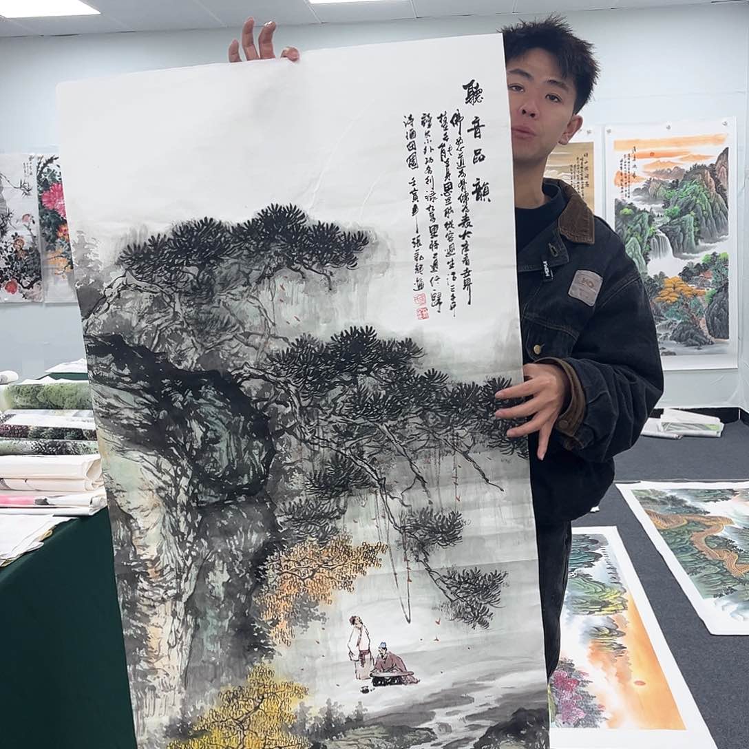国画国画纯手工作品