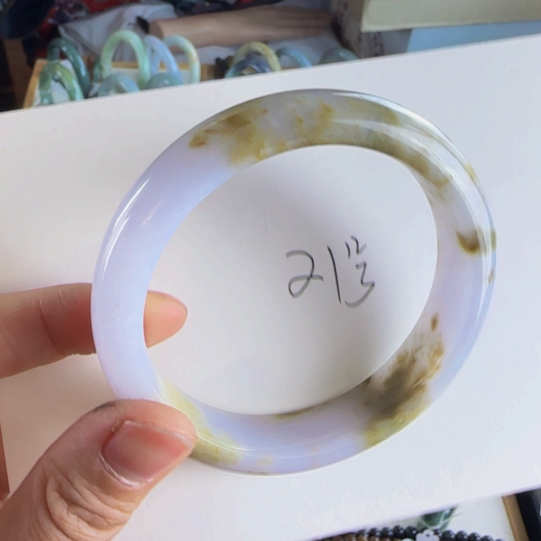翡翠手镯未镶嵌老坑58圈