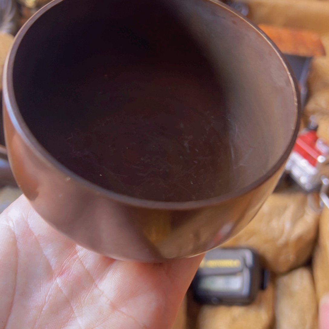 原矿风磨铜钵一个