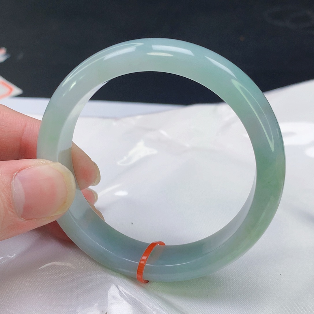 翡翠手镯未镶嵌060缅甸天然翡翠A货