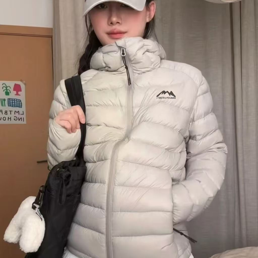 排骨烫印款秋冬棉服女款外套女士女冬季女款情侣短款棉衣连帽