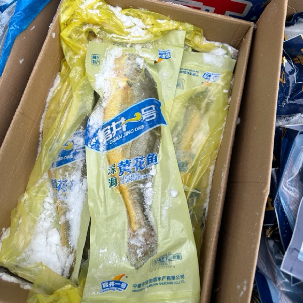 单条单冻黄花鱼，一条一斤半左右，鲜度好