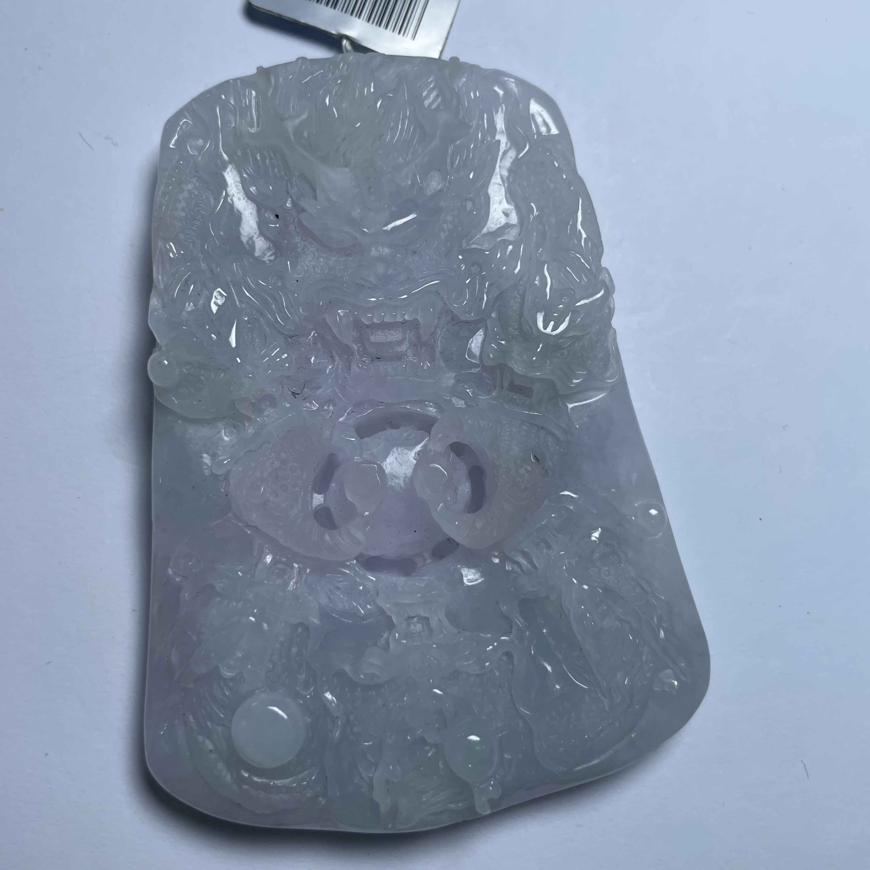 天然A货翡翠定制-龙牌- #195