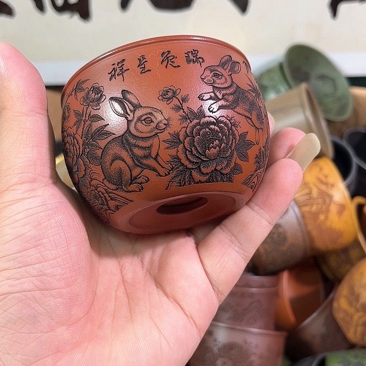 茶杯紫砂全手工紫砂主人杯