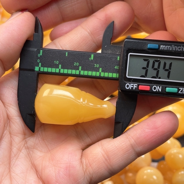 蜜蜡裸石未镶嵌蜜蜡三通