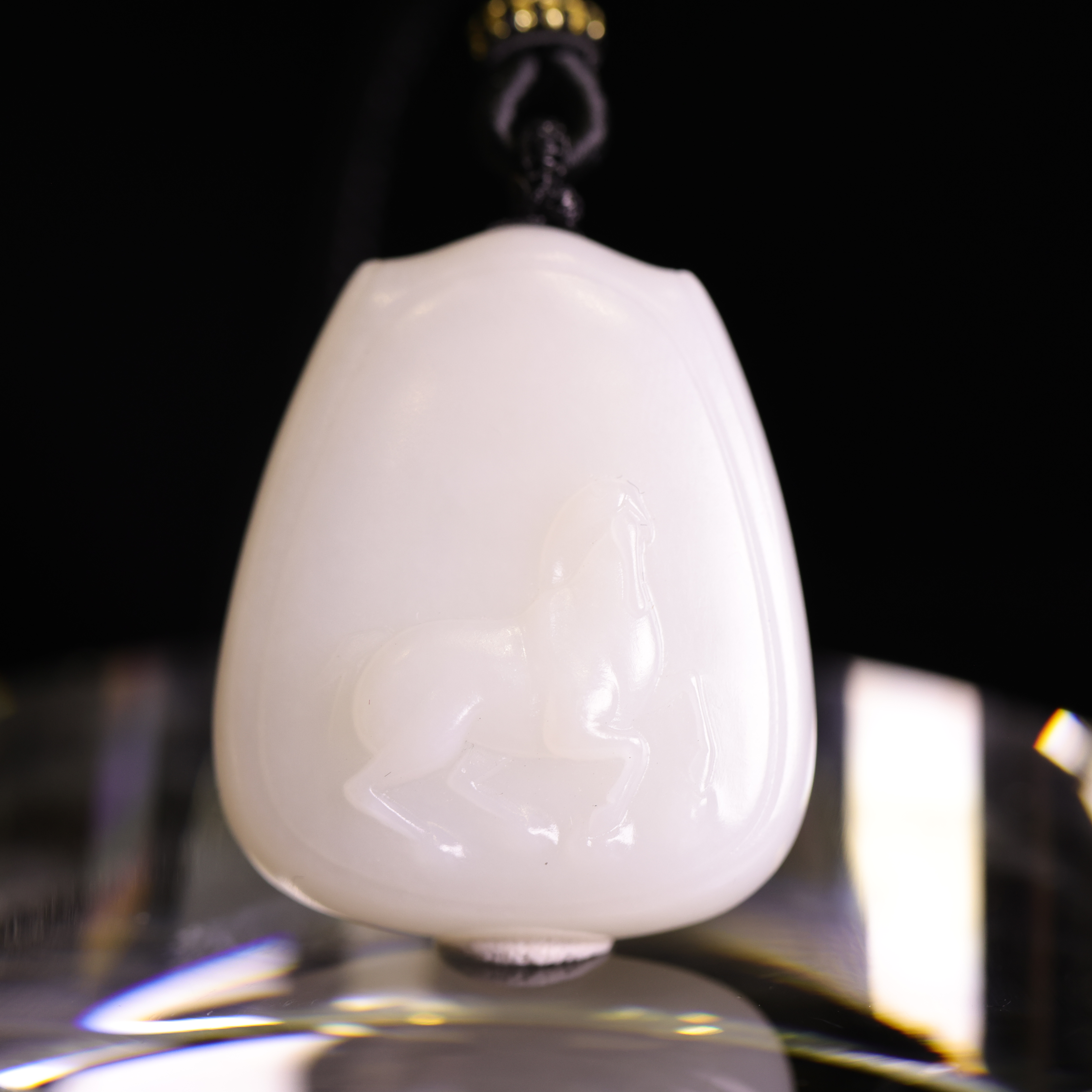 【新疆马爷珠宝】羊脂白玉女士无事牌（压缩链接）