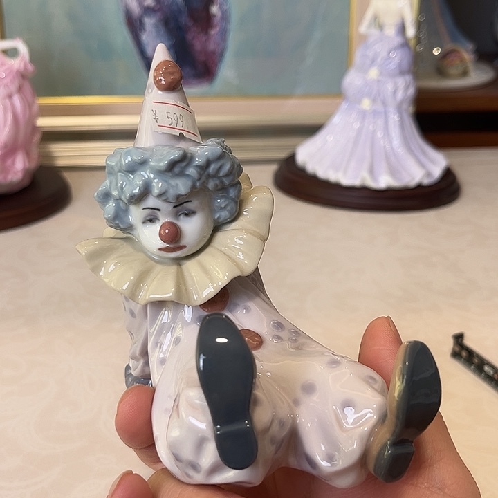 杯欧洲中古瓷器摆件