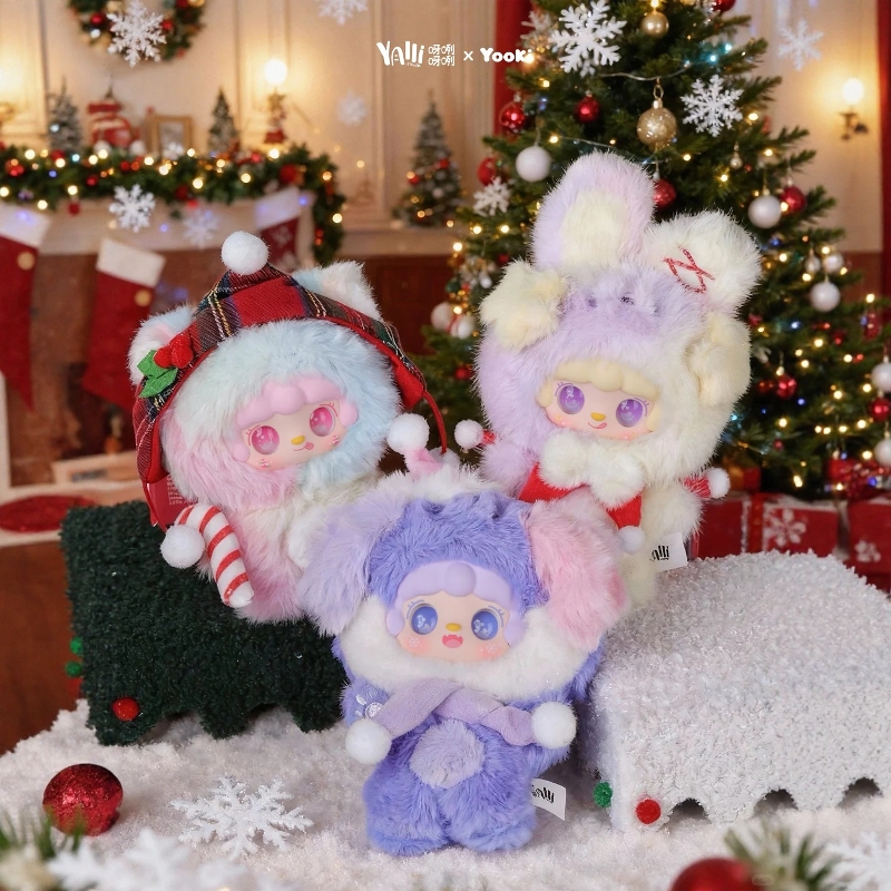 正版yooki氧氧圣诞叮叮铛系列盲盒毛绒玩偶公仔摆件女生日礼物