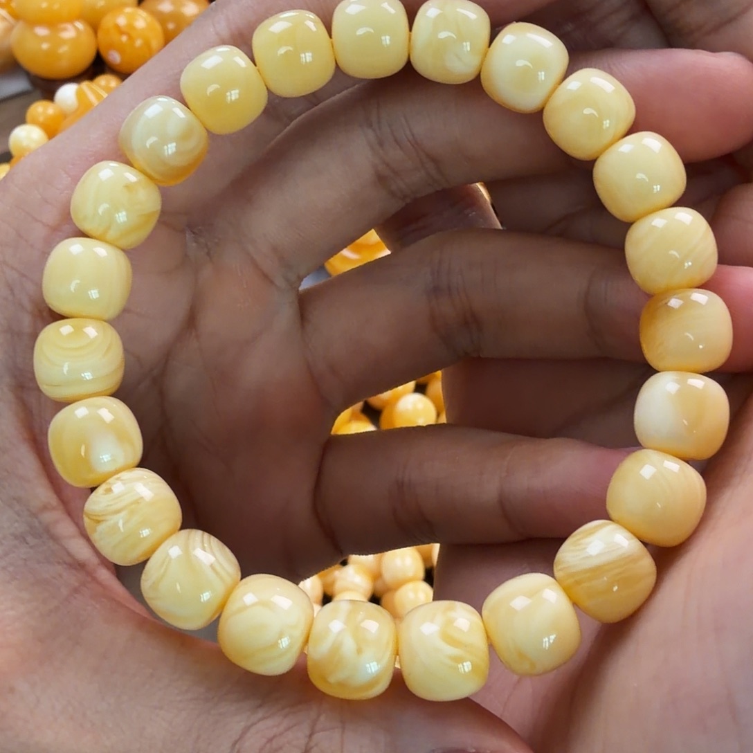 琥珀未镶嵌珠宝奇石10mm同料