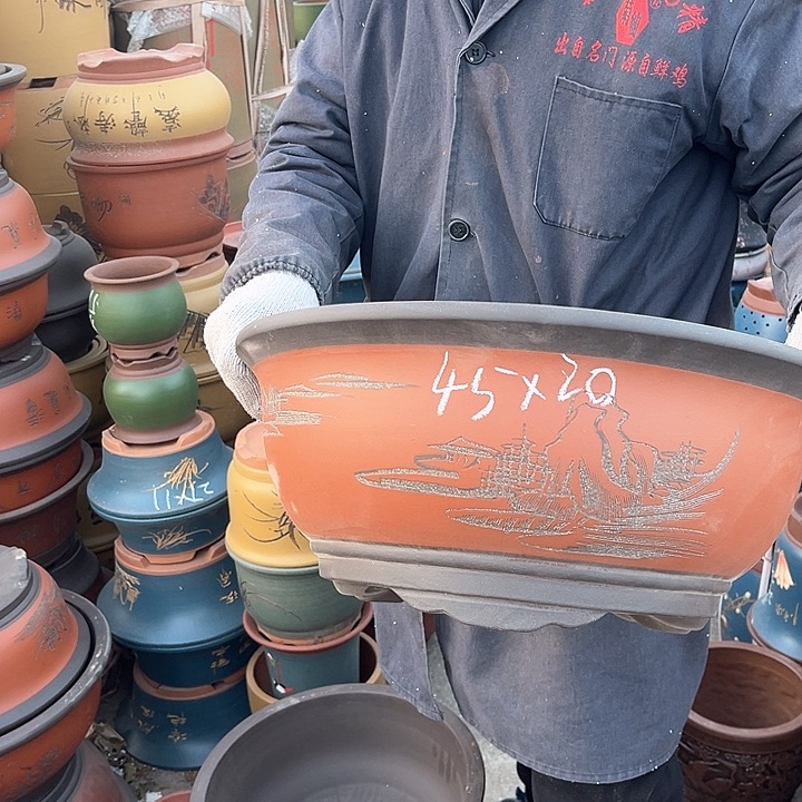 紫砂紫砂花盆也在