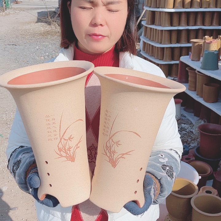 花盆紫砂宜兴紫砂精品花盆 