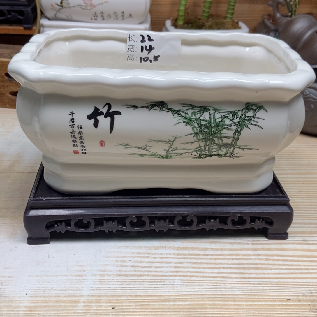 瓷片陶瓷花盆陶瓷艺术