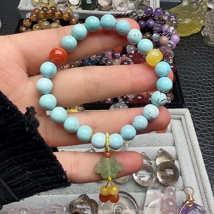 绿松石手链未镶嵌定制