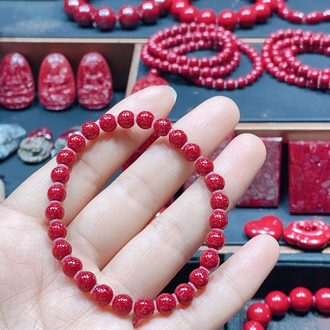 天然辰砂天然晶体卡6