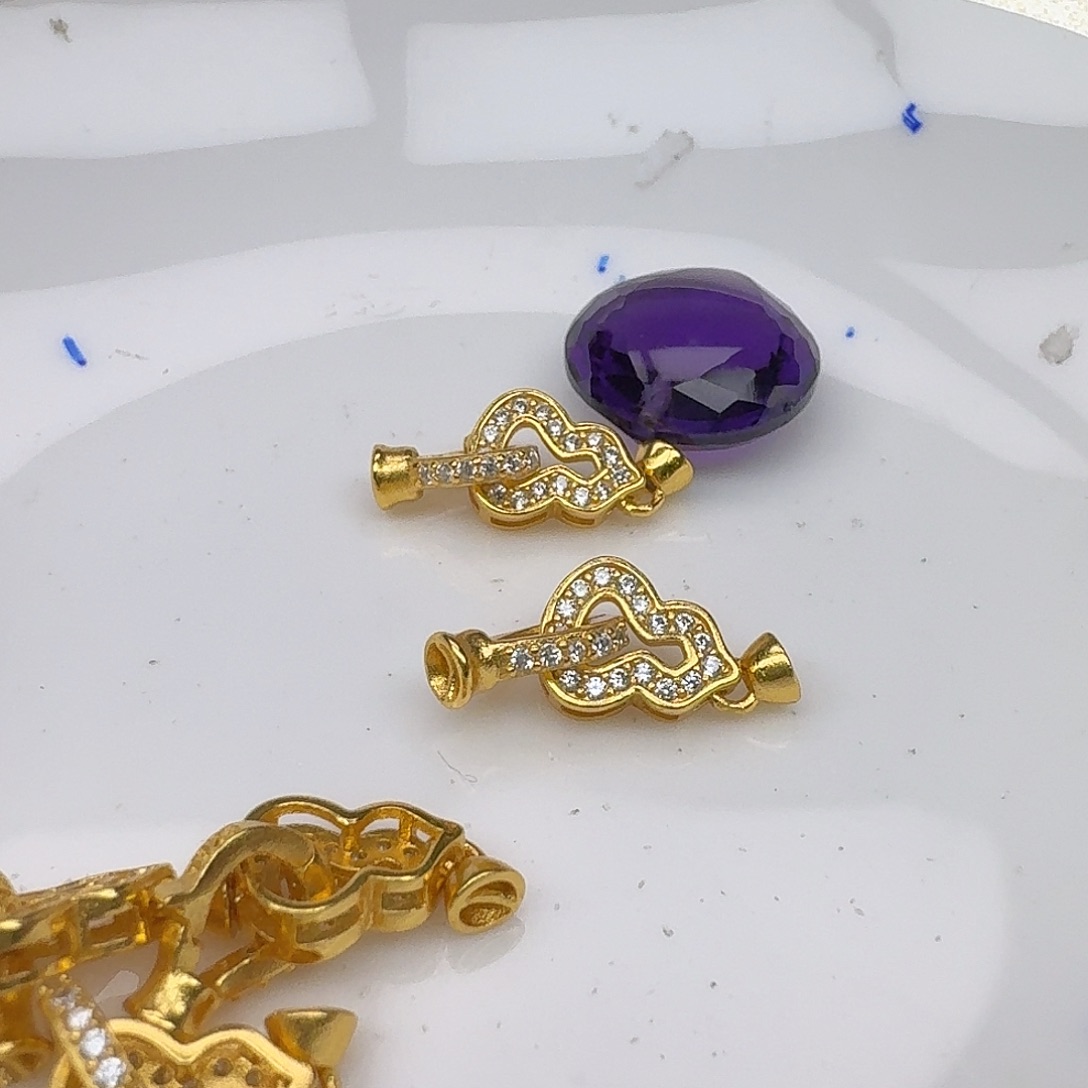 紫晶颈饰银S925镶嵌紫水晶925镶嵌204