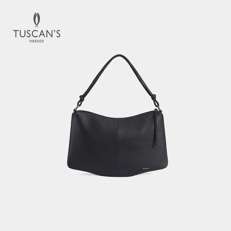 TUSCAN'S时代简约学院风单肩包拉链时尚通勤女士包SS25
