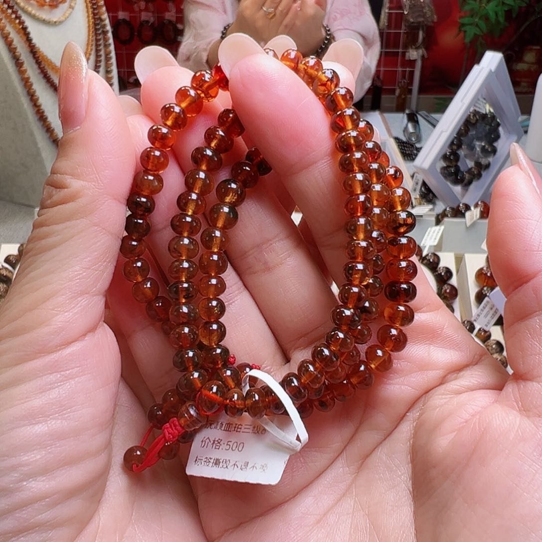 琥珀裸石未镶嵌抚顺琥珀6血珀108