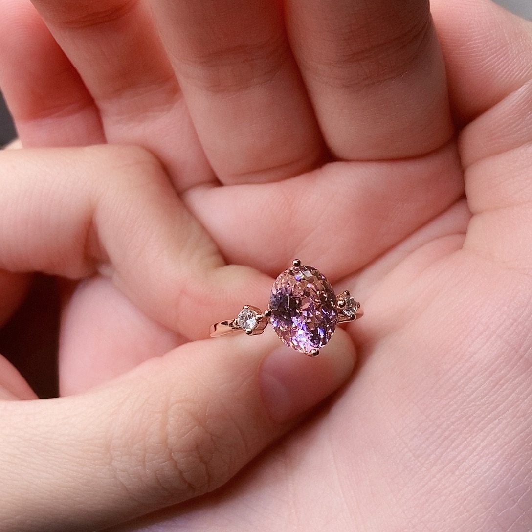 珠宝奇石银S925镶嵌碧玺