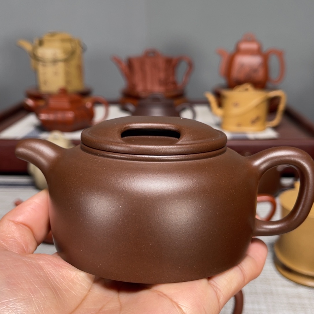 紫砂茶壶瑞*陈腐紫泥，200c