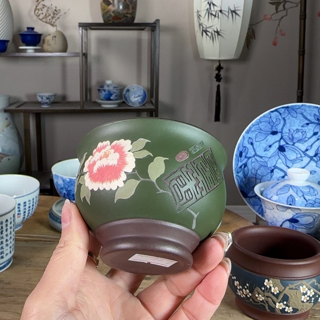 杯景德镇陶瓷柴烧多人