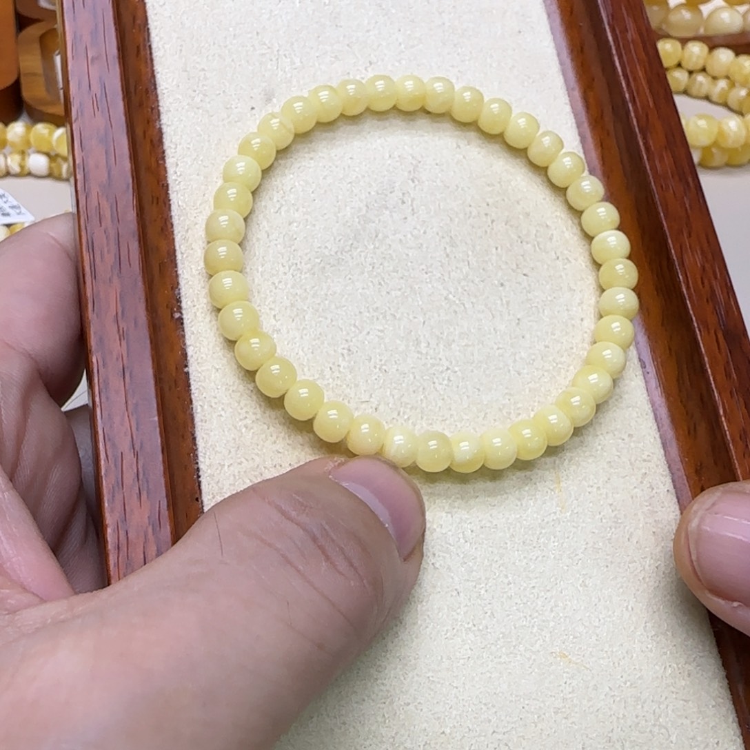 蜜蜡未镶嵌手串蜜蜡手串