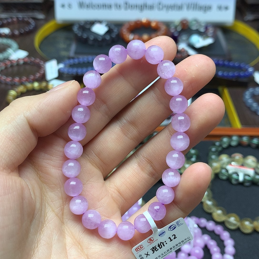 锂辉石手链未镶嵌手链