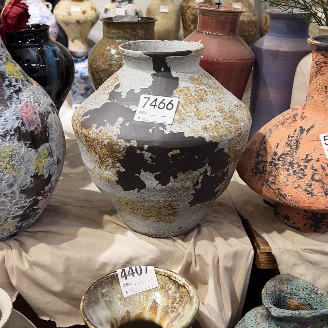 瓶7466高28口9陶瓷花瓶无孔