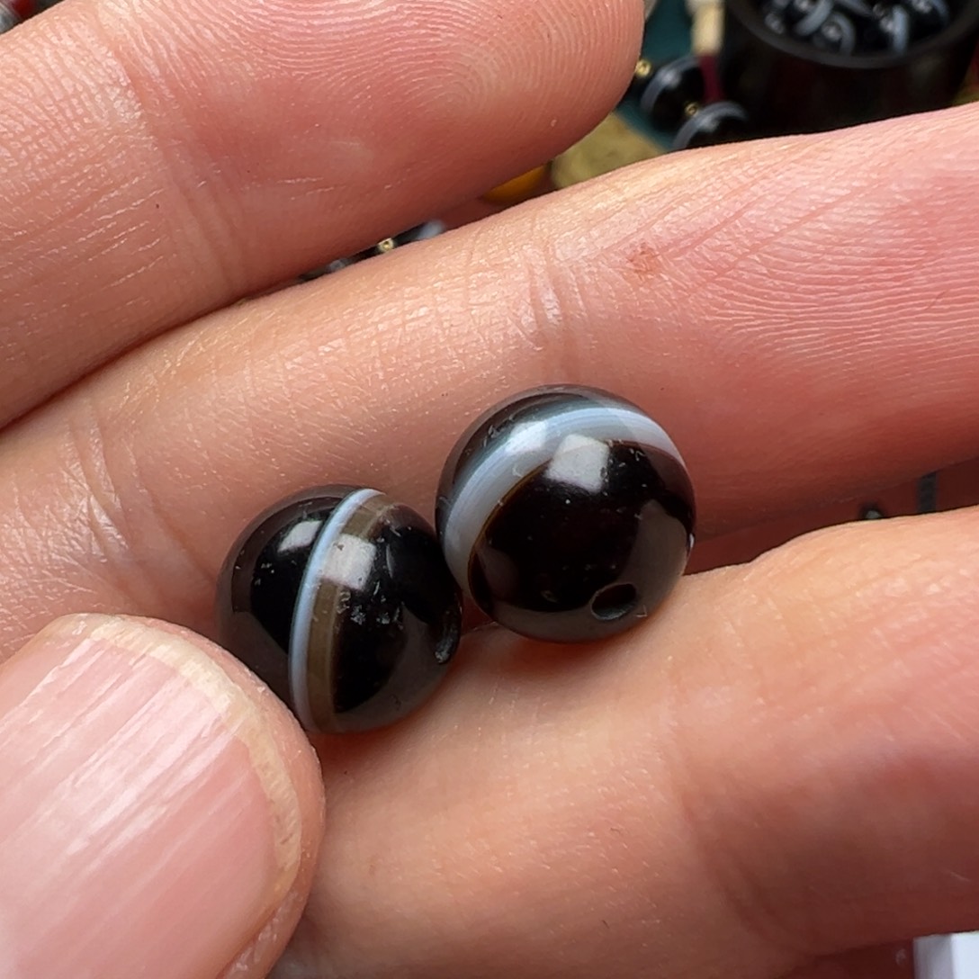 玛瑙/玉髓颈饰合金