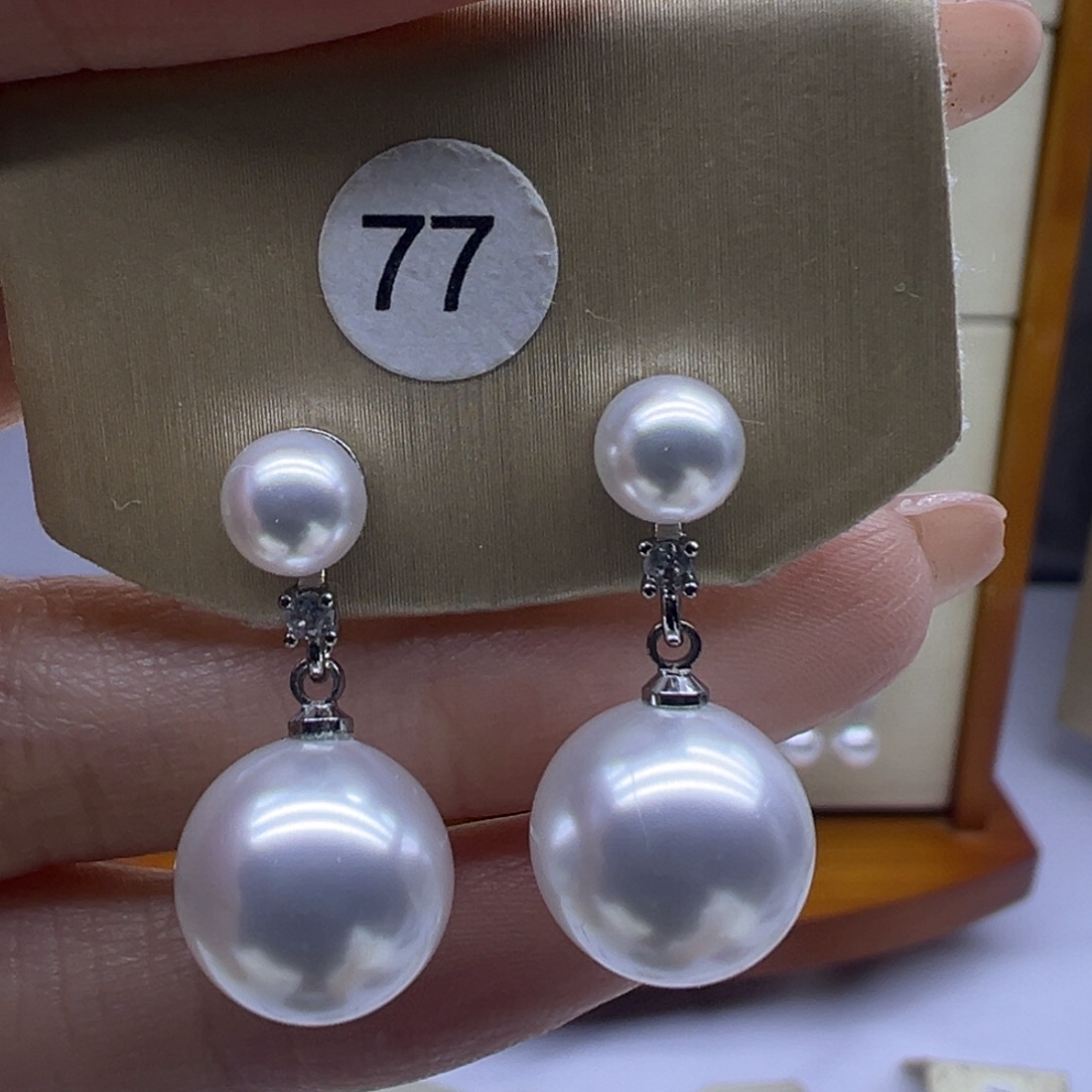 淡水珍珠耳饰未镶嵌