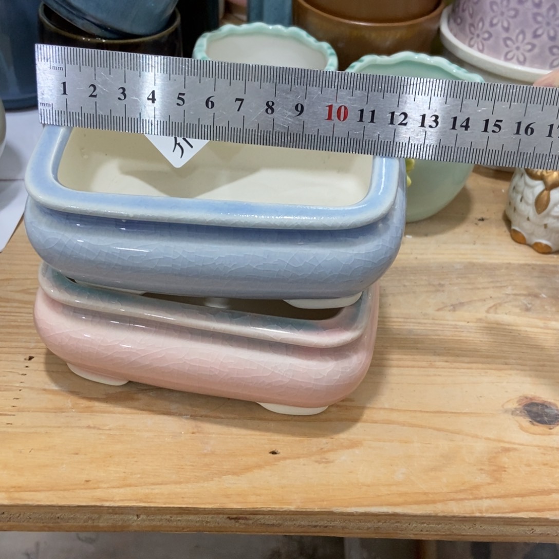 红陶高温陶瓷花盆