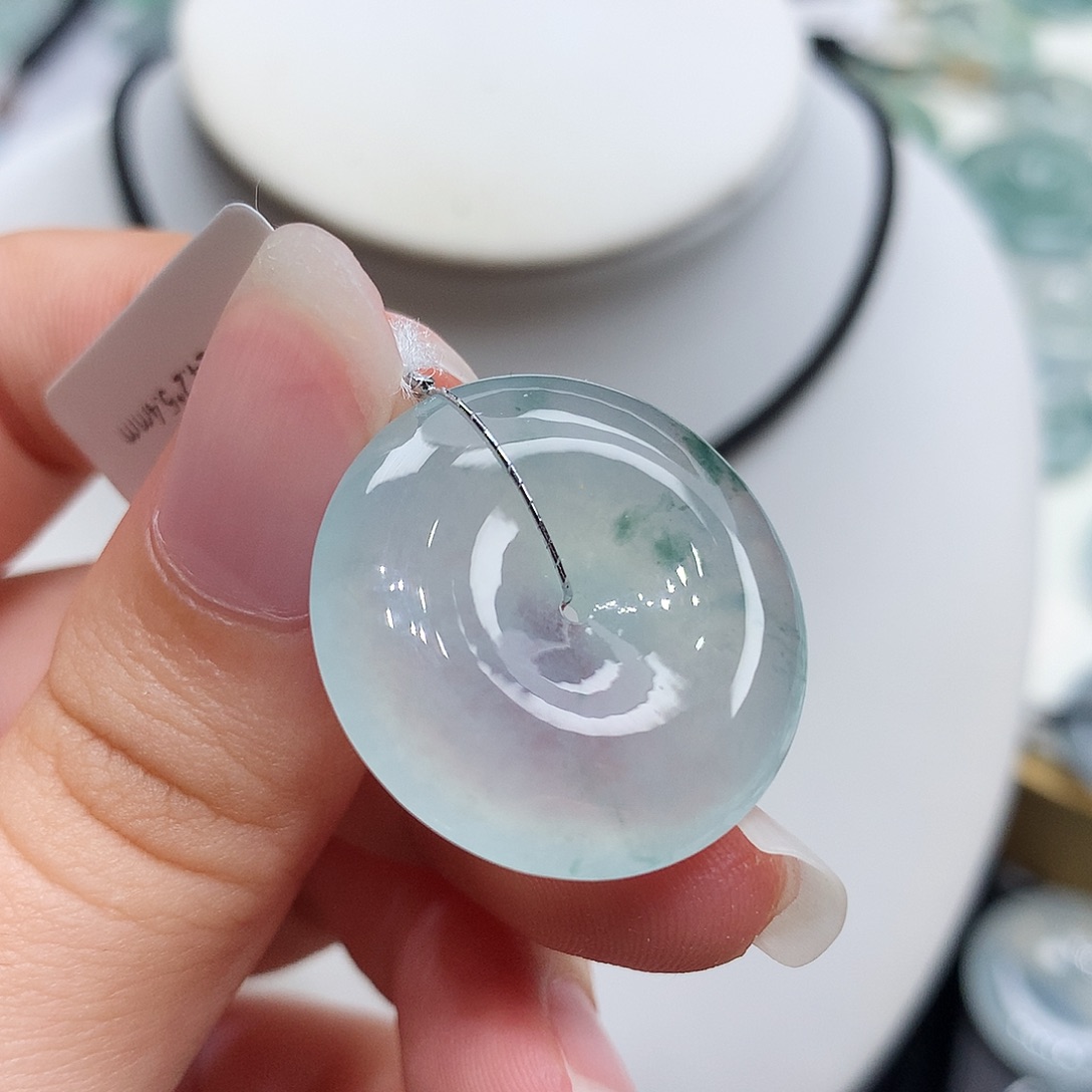 翡翠未镶嵌胸饰翡翠127，24.6/5.4