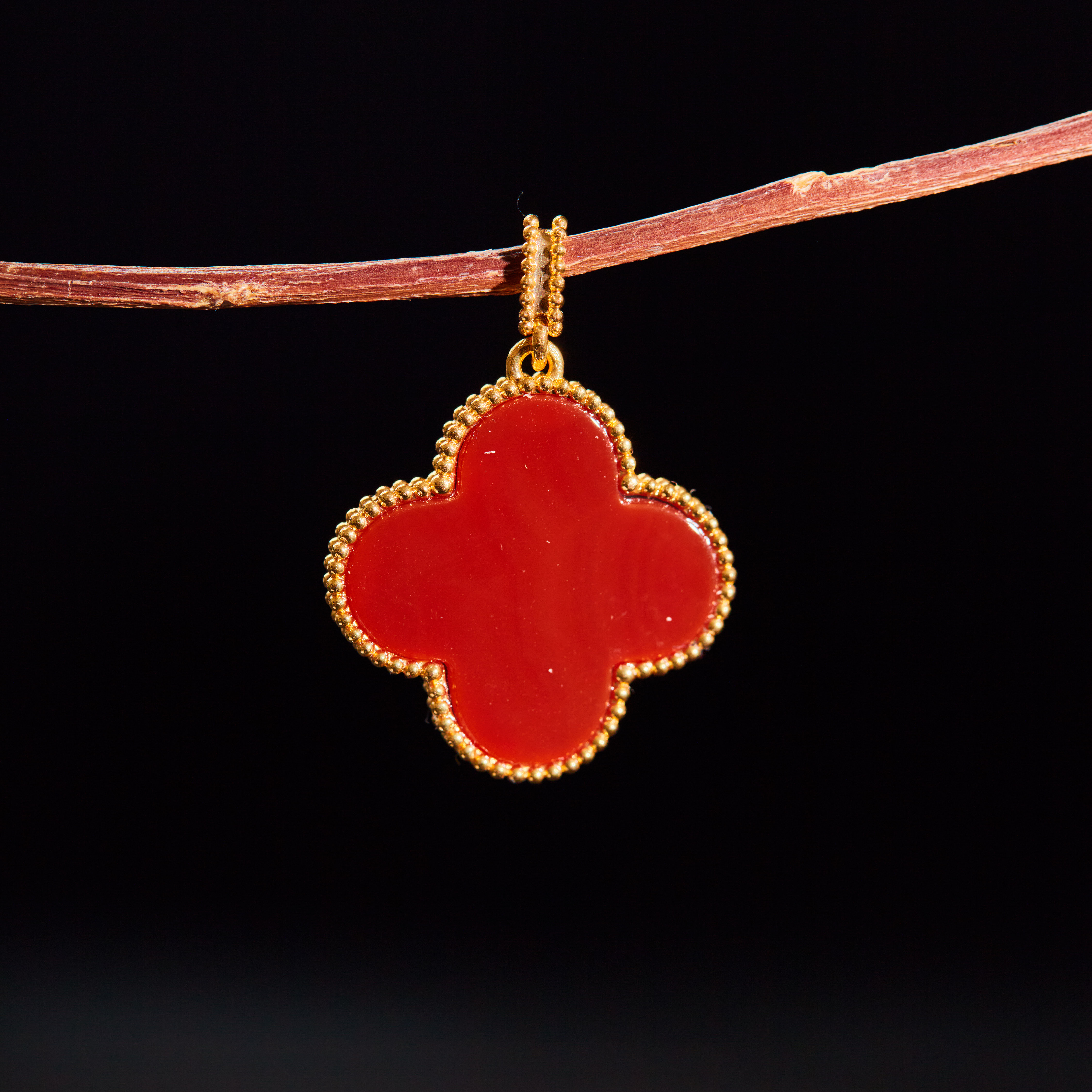 【云上雅岚】生花丨C71258-18K四叶草吊坠-24.5x2.5mm-多样性发一件