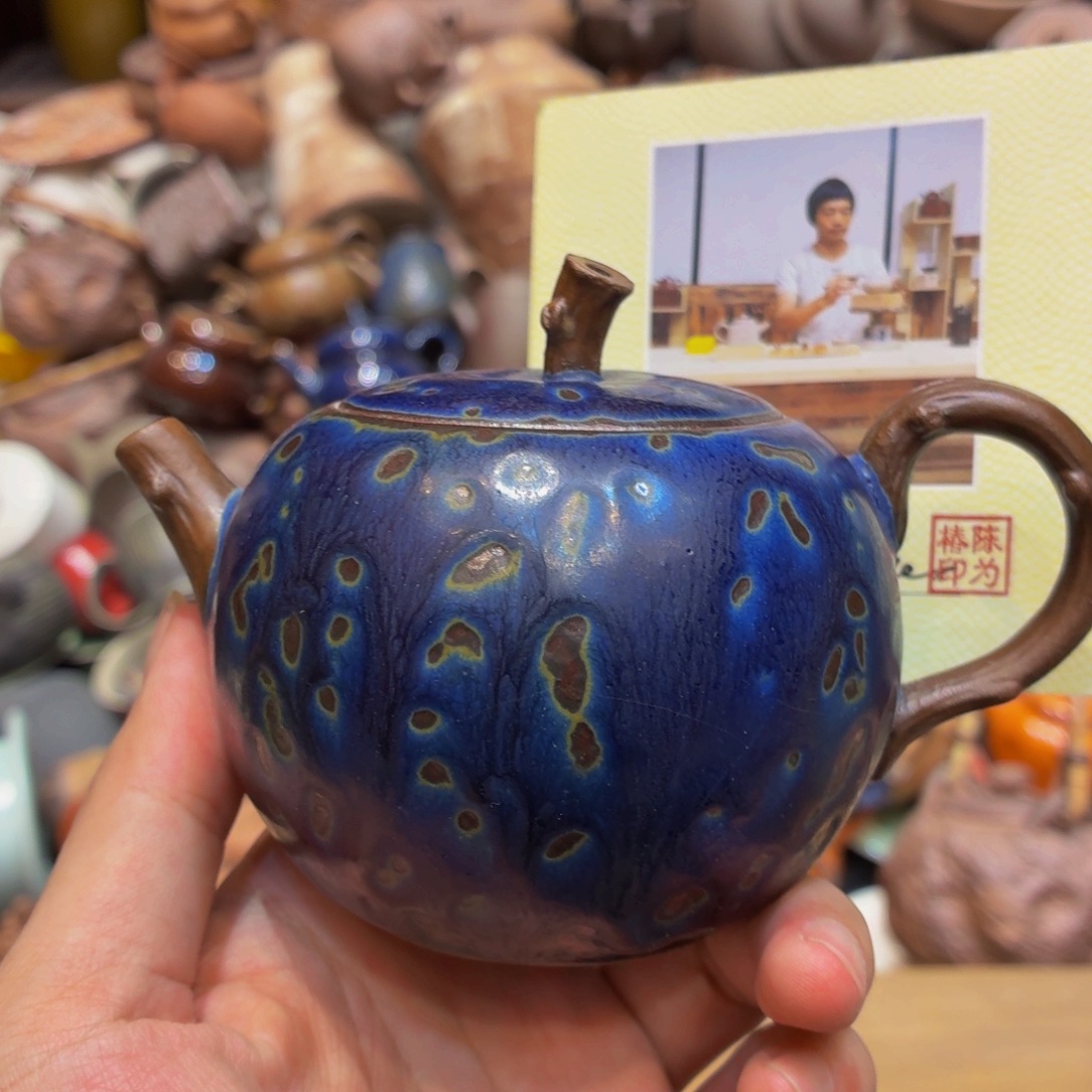 柴烧老岩泥高温茶器皿