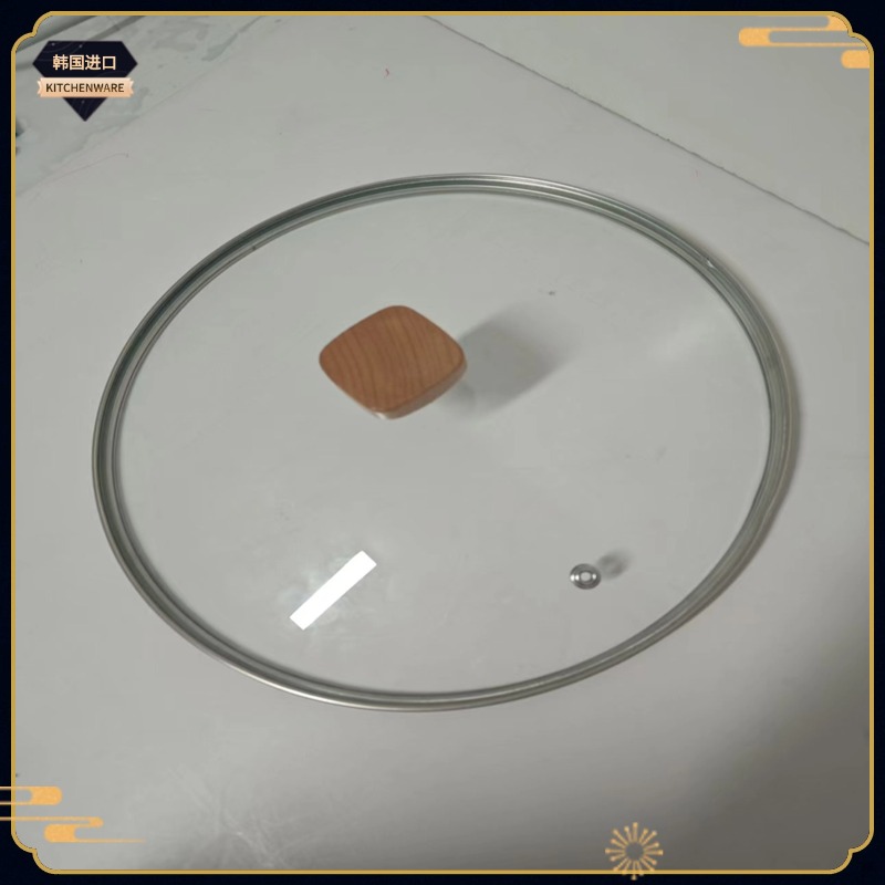 圆形盘子托盘茶盘盖子食品级出口韩国-加厚款硅胶锅盖玻璃锅盖