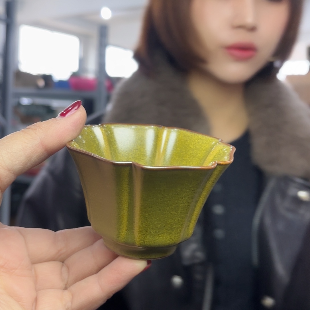 龙泉云间青瓷小米茶器