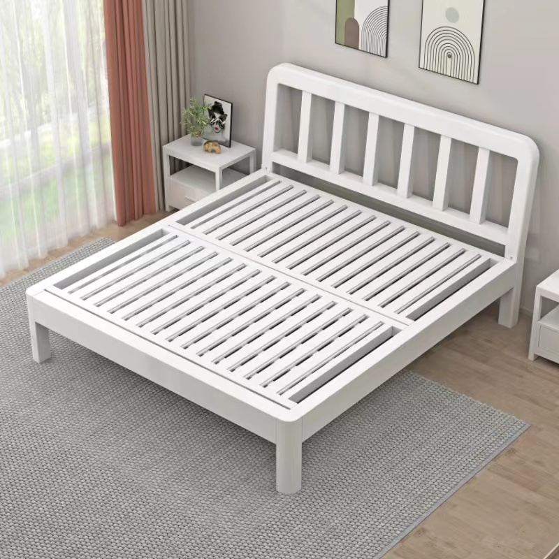 铁艺床双人床家用1.8m铁架床加固加厚1.5m单人铁架拼接床出租房用