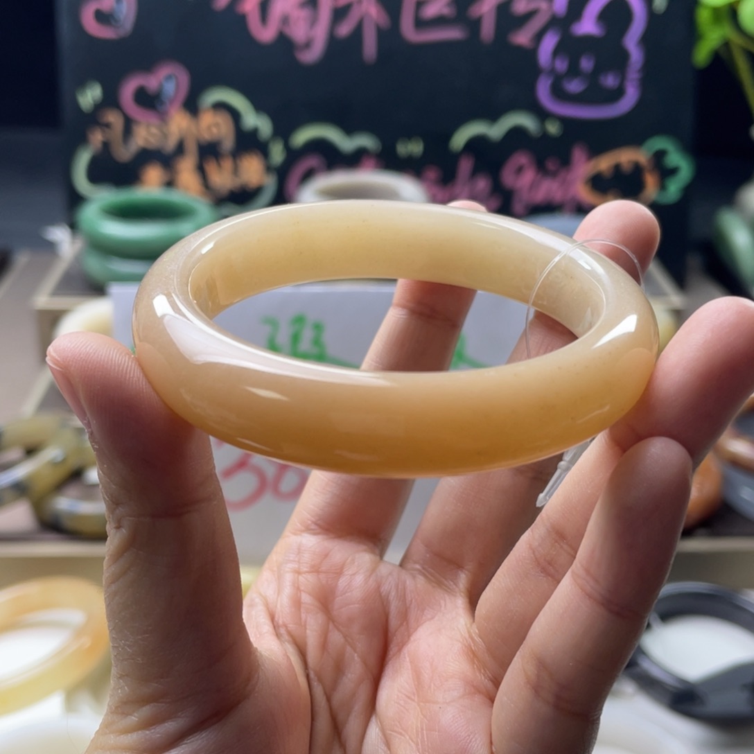 石英质玉（非洲翠）合金手镯55