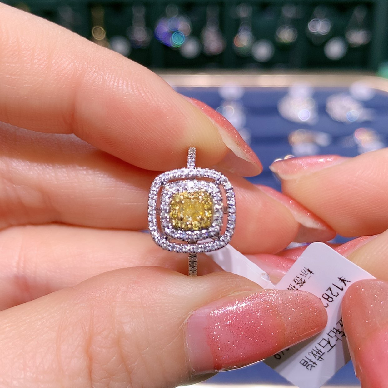【闪购商品】钻石戒托18K金镶嵌戒指