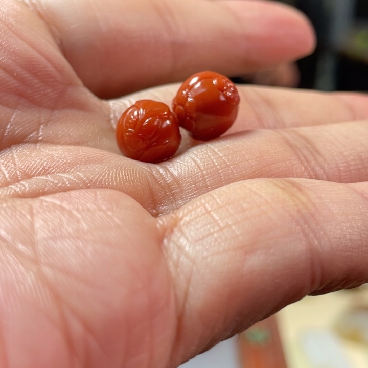 颈饰未镶嵌南红玛瑙