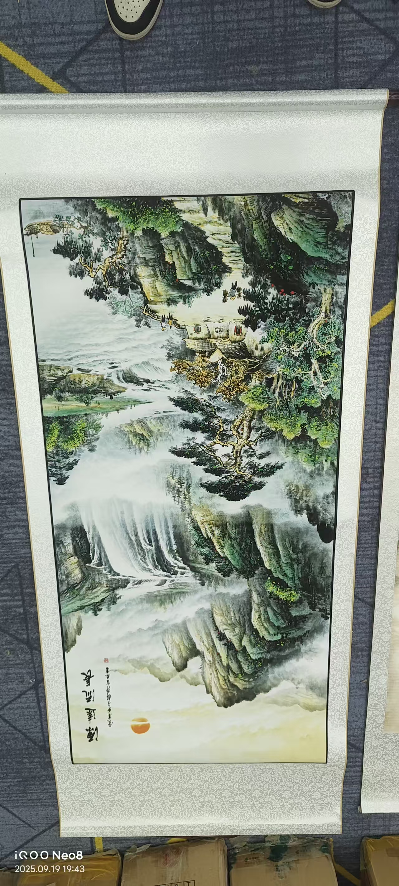 源远流长玄关挂画适用于客厅玄关
