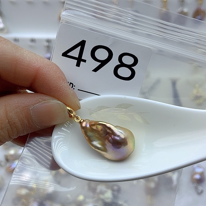 淡水珍珠颈饰银S925镶嵌